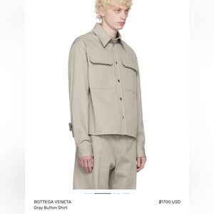 Bottega grey button up,